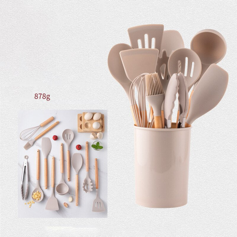 KochMaster® Ensemble de cuisine 12 pièces avec seau de rangement