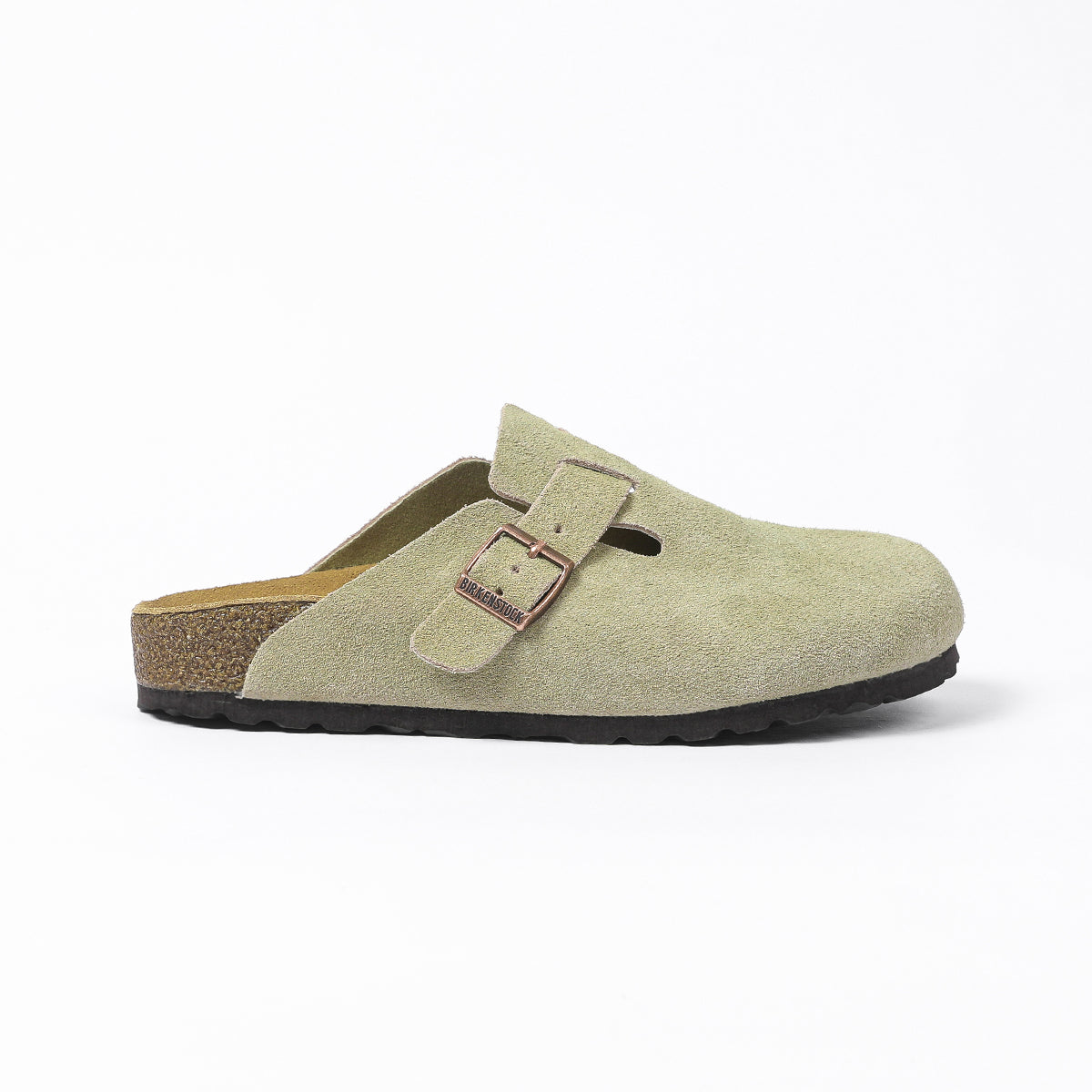 Clogs in pelle scamosciata Light Olive Classic
