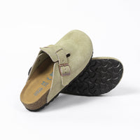 Clogs in pelle scamosciata Light Olive Classic