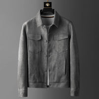 Veste Uomo in Pelle Scamosciata UrbanStyle – Eleganza e Comfort uniti