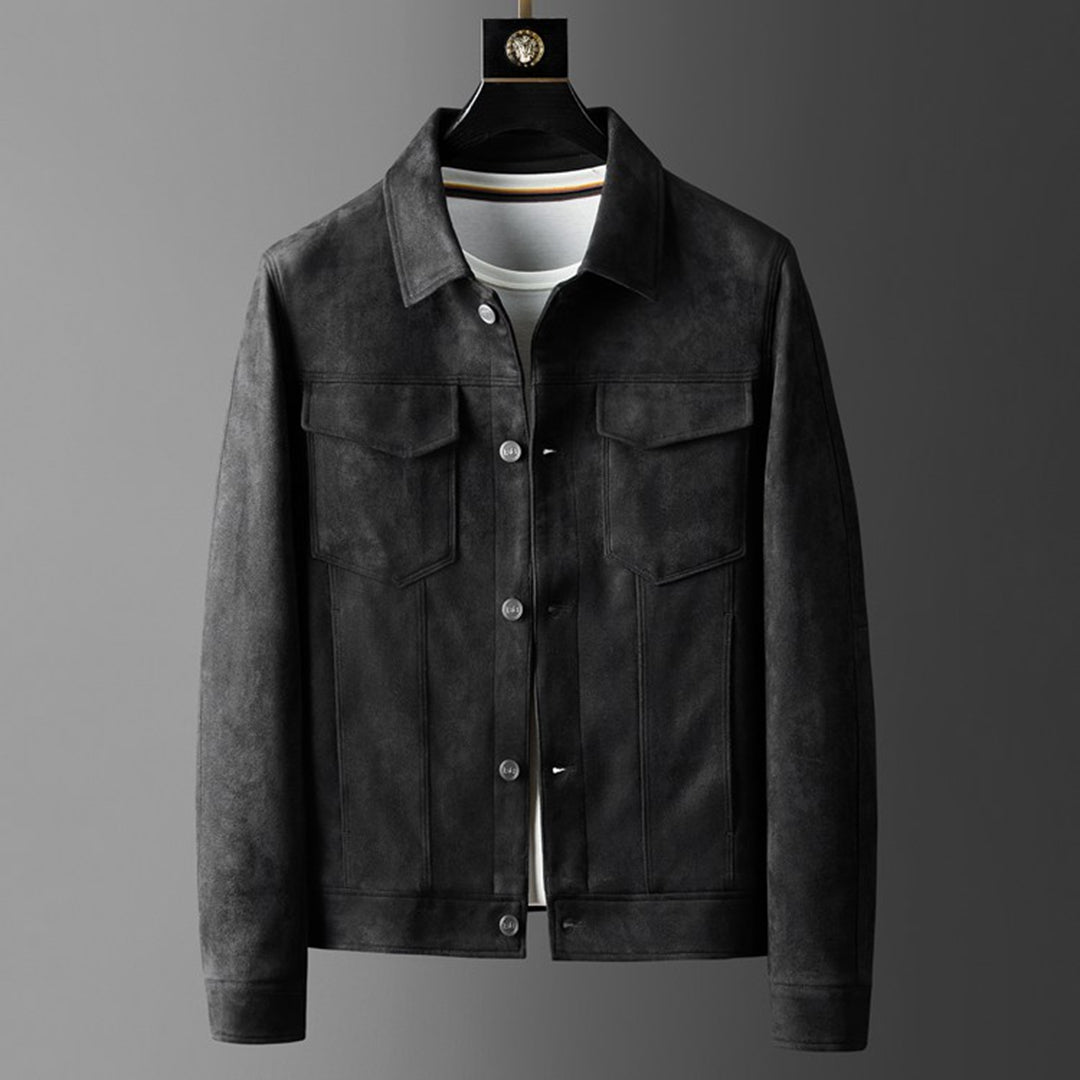 Veste Uomo in Pelle Scamosciata UrbanStyle – Eleganza e Comfort uniti