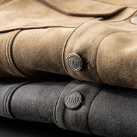 Veste Uomo in Pelle Scamosciata UrbanStyle – Eleganza e Comfort uniti