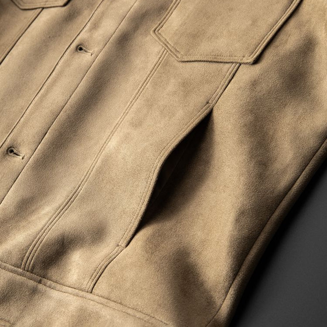 Veste Uomo in Pelle Scamosciata UrbanStyle – Eleganza e Comfort uniti