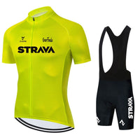 Set Combinato Abbigliamento Ciclismo Uomo con Maglia e Pantaloni Traspiranti