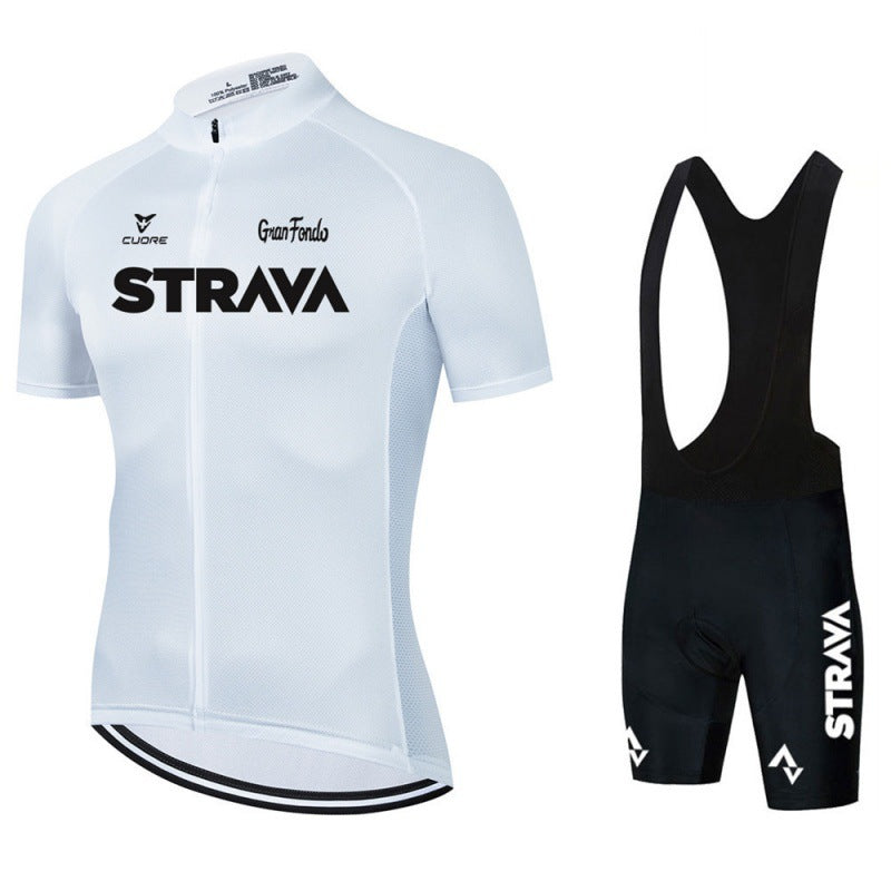 Set Combinato Abbigliamento Ciclismo Uomo con Maglia e Pantaloni Traspiranti