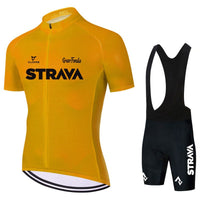 Set Combinato Abbigliamento Ciclismo Uomo con Maglia e Pantaloni Traspiranti