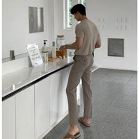 Leisure ™ | Maglione Lavorato a Maglia con Stampa a Righe