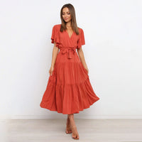 Vestito Midi Casual per Donna, Vestibilità Elegante e Tessuto Traspirante