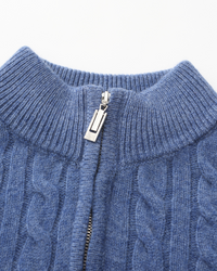 Half Zip in 100% Cashmere