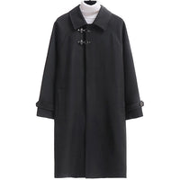 Trench Coat Uomo Oversize con Fibbia