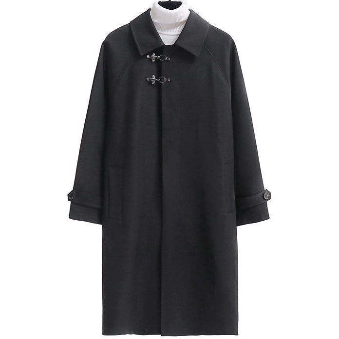 Trench Coat Uomo Oversize con Fibbia