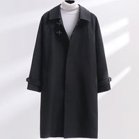 Trench Coat Uomo Oversize con Fibbia