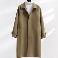 Trench Coat Uomo Oversize con Fibbia