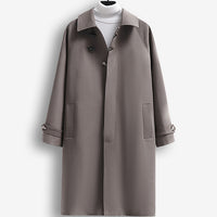 Trench Coat Uomo Oversize con Fibbia