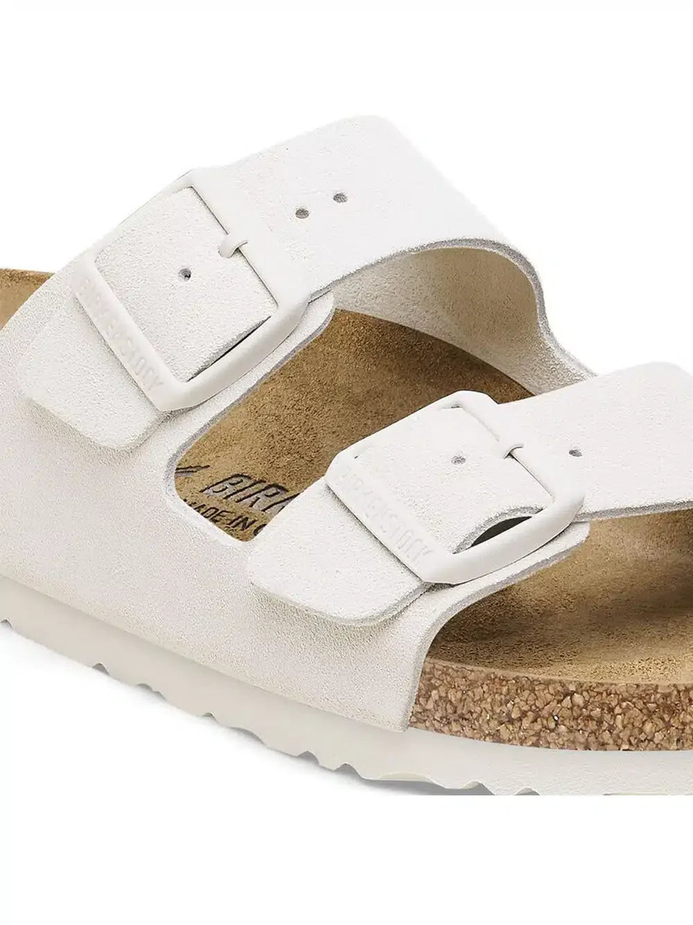 Sandali Classici Unisex in Camoscio Bianco