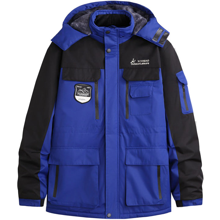 Giacca da Sci Impermeabile in Pile per Uomo Taglie Forti