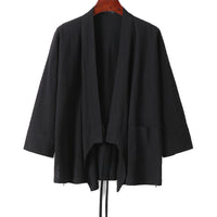 Giacca Kimono Uomo Taglie Forti Con Cintura