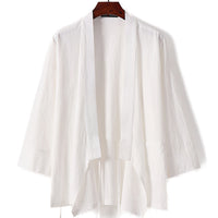 Giacca Kimono Uomo Taglie Forti Con Cintura