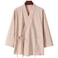 Giacca Kimono Uomo Taglie Forti Con Cintura