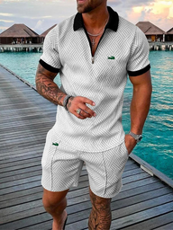 Ꮮаcostе – Completo Estivo Uomo 2024 | Stile Leggero e Comfort per Tutti i Giorni