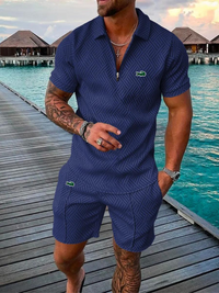 Ꮮаcostе – Completo Estivo Uomo 2024 | Stile Leggero e Comfort per Tutti i Giorni