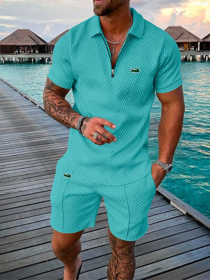 Ꮮаcostе – Completo Estivo Uomo 2024 | Stile Leggero e Comfort per Tutti i Giorni