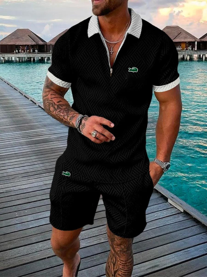 Ꮮаcostе – Completo Estivo Uomo 2024 | Stile Leggero e Comfort per Tutti i Giorni