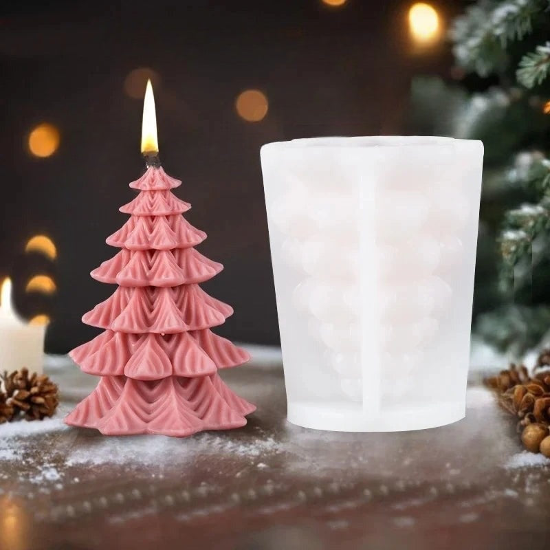 CandleArt® Élégante Forme de Bougies 3D de Noël pour Ambiances Festives