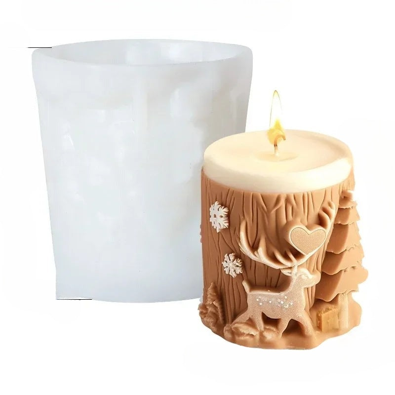 CandleArt® Élégante Forme de Bougies 3D de Noël pour Ambiances Festives