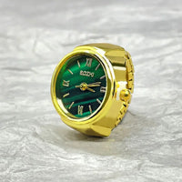 Anello Orologio con Movimento Creativo Moda Accessorio Vintage in Lega Orologio al Quarzo Gioiello Uomo Donna Regalo