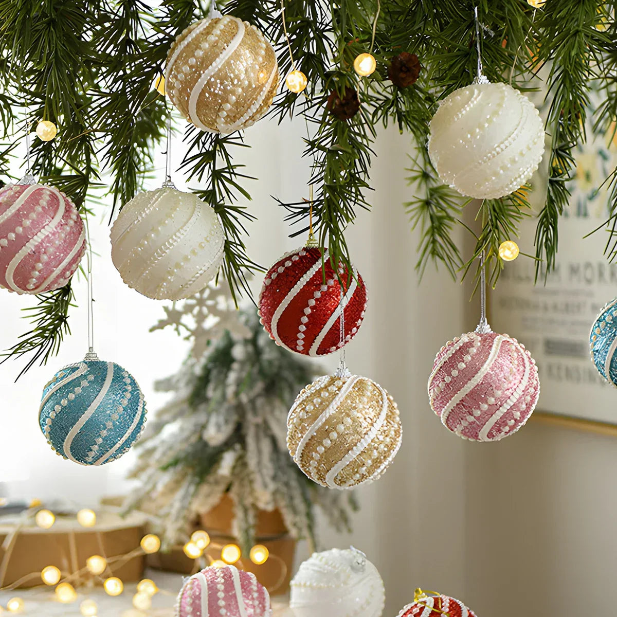 ClassicDecor® Boules de Noël Élégantes pour une Ambiance Festive