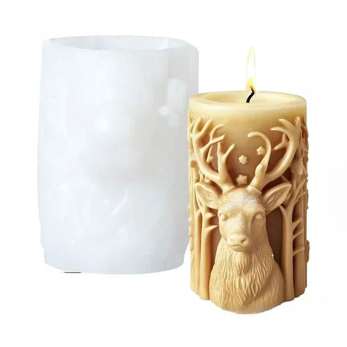 CandleArt® Élégante Forme de Bougies 3D de Noël pour Ambiances Festives