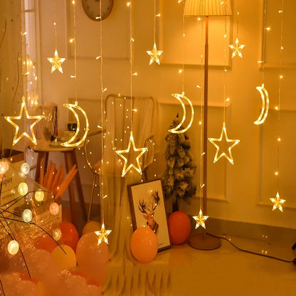 Guirlande Lumineuse Luminara® Étoiles et Lune Magiques pour Décoration Festive