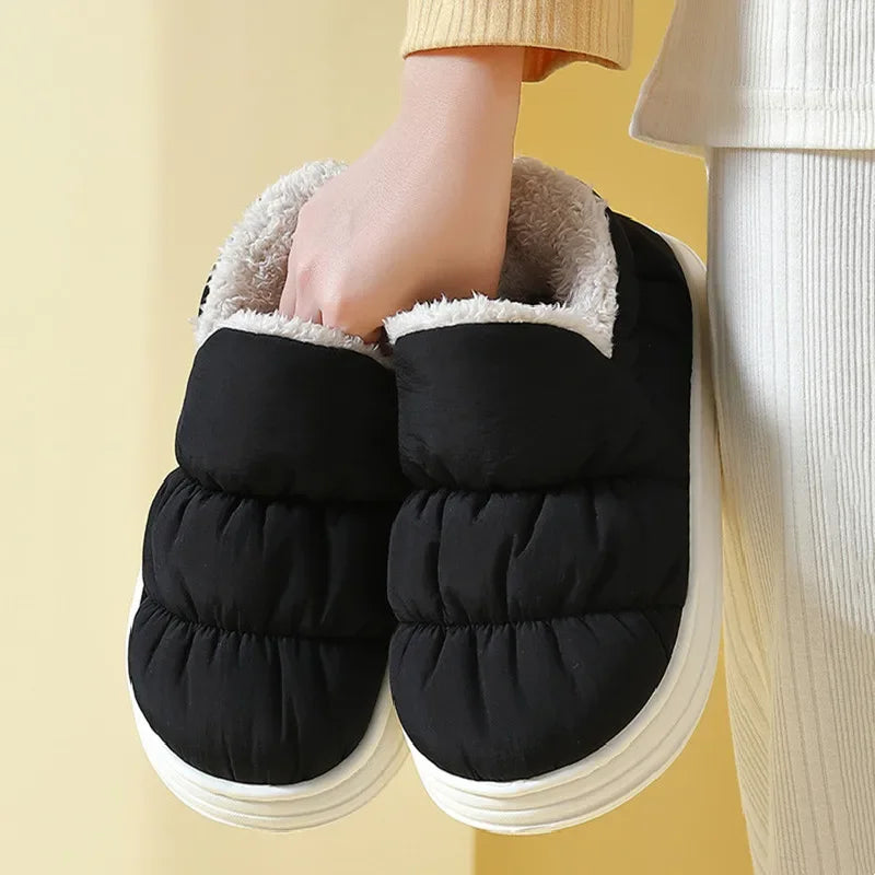 Leona® Chaussons d'Hiver Antidérapants et Imperméables pour Femmes