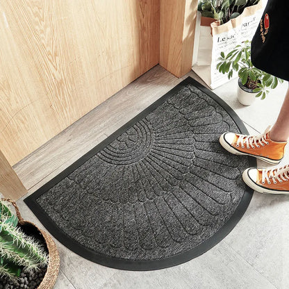 ReineGlanz® Tapis en Caoutchouc Demi-Cercle Exclusif pour Entrées Élégantes