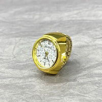 Anello Orologio con Movimento Creativo Moda Accessorio Vintage in Lega Orologio al Quarzo Gioiello Uomo Donna Regalo