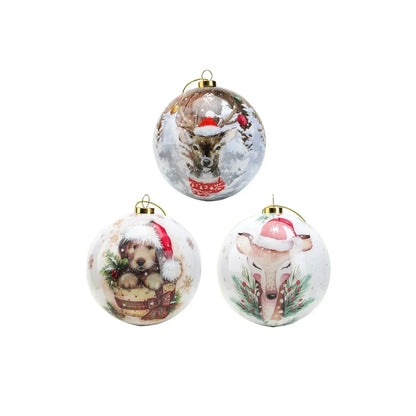 Boules de Noël LunaLuxe® de qualité supérieure pour une décoration festive