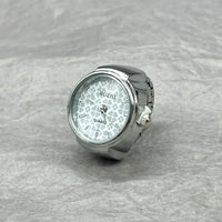 Anello Orologio con Movimento Creativo Moda Accessorio Vintage in Lega Orologio al Quarzo Gioiello Uomo Donna Regalo