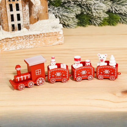 FestTrain® Charmante Décoration de Noël en Bois pour une Ambiance Festive