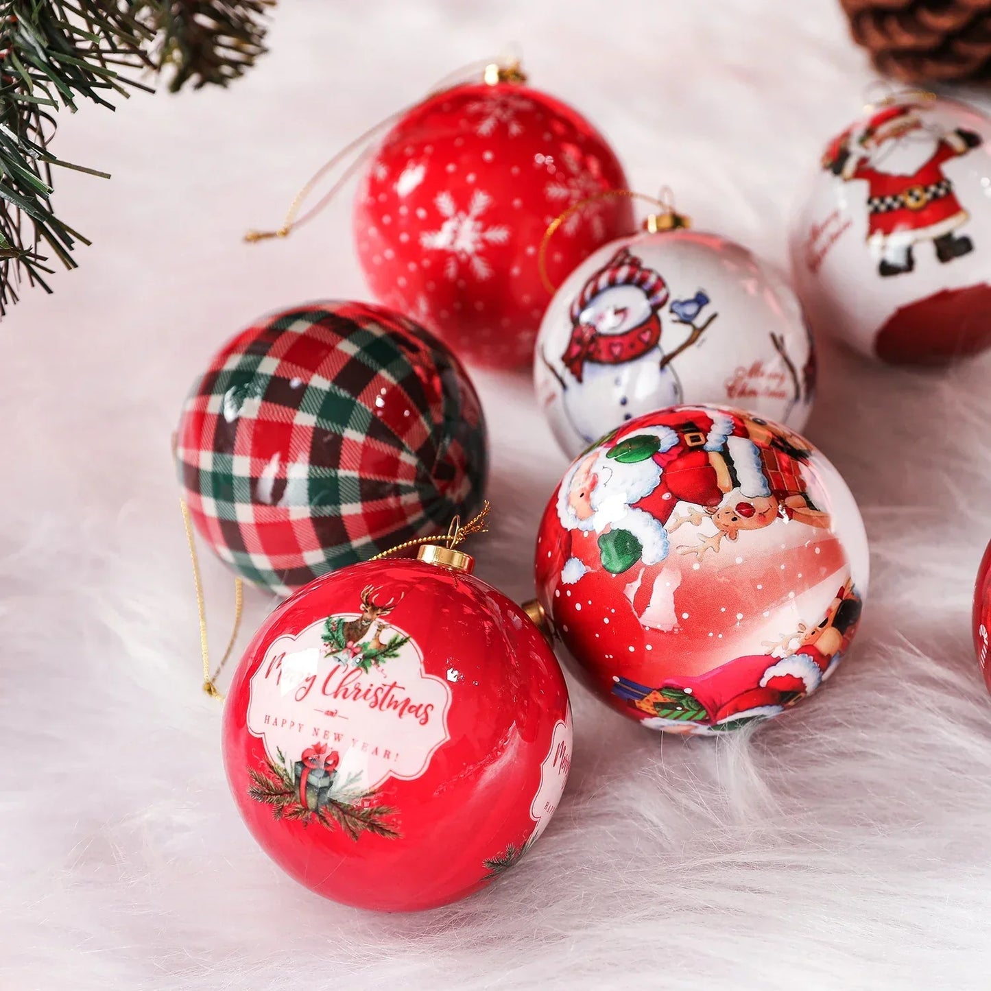 Boules de Noël LunaLuxe® de qualité supérieure pour une décoration festive