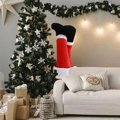 SantaBeine® Décoration de Noël Joyeuse avec Jambes de Père Noël