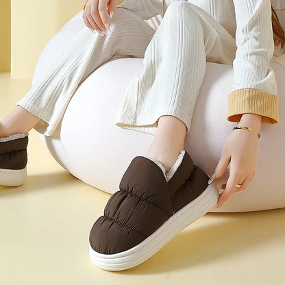 Leona® Chaussons d'Hiver Antidérapants et Imperméables pour Femmes