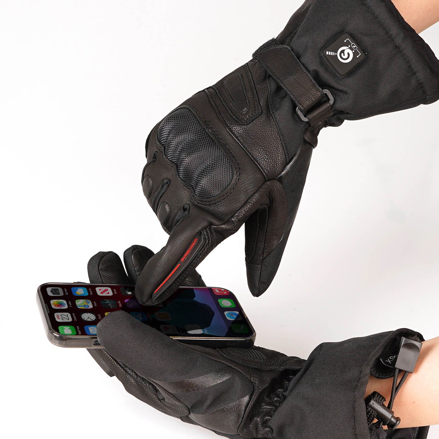 Gants de Moto Chauffants en Cuir de Mouton MotoHeat®