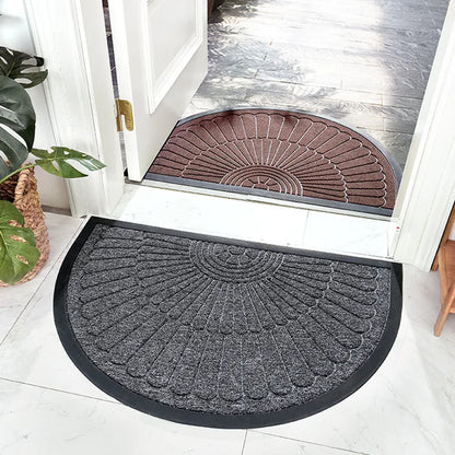 ReineGlanz® Tapis en Caoutchouc Demi-Cercle Exclusif pour Entrées Élégantes