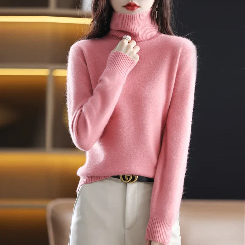 Maglione dolcevita in cashmere