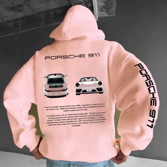Casimiro – Felpa Oversize con Stampa Auto per Uomo