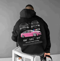 Casimiro – Felpa Oversize con Stampa Auto per Uomo