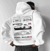 Casimiro – Felpa Oversize con Stampa Auto per Uomo