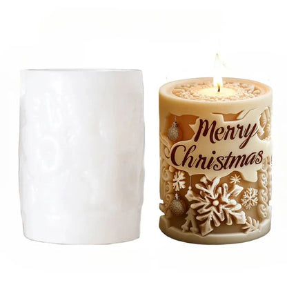 CandleArt® Élégante Forme de Bougies 3D de Noël pour Ambiances Festives