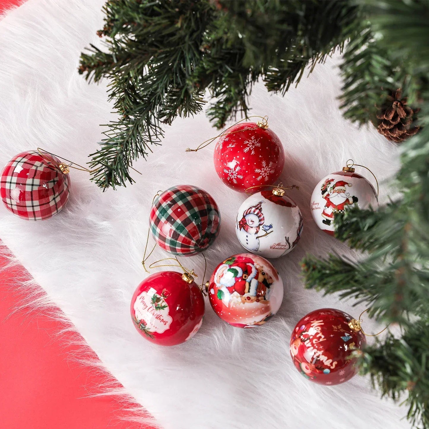 Boules de Noël LunaLuxe® de qualité supérieure pour une décoration festive